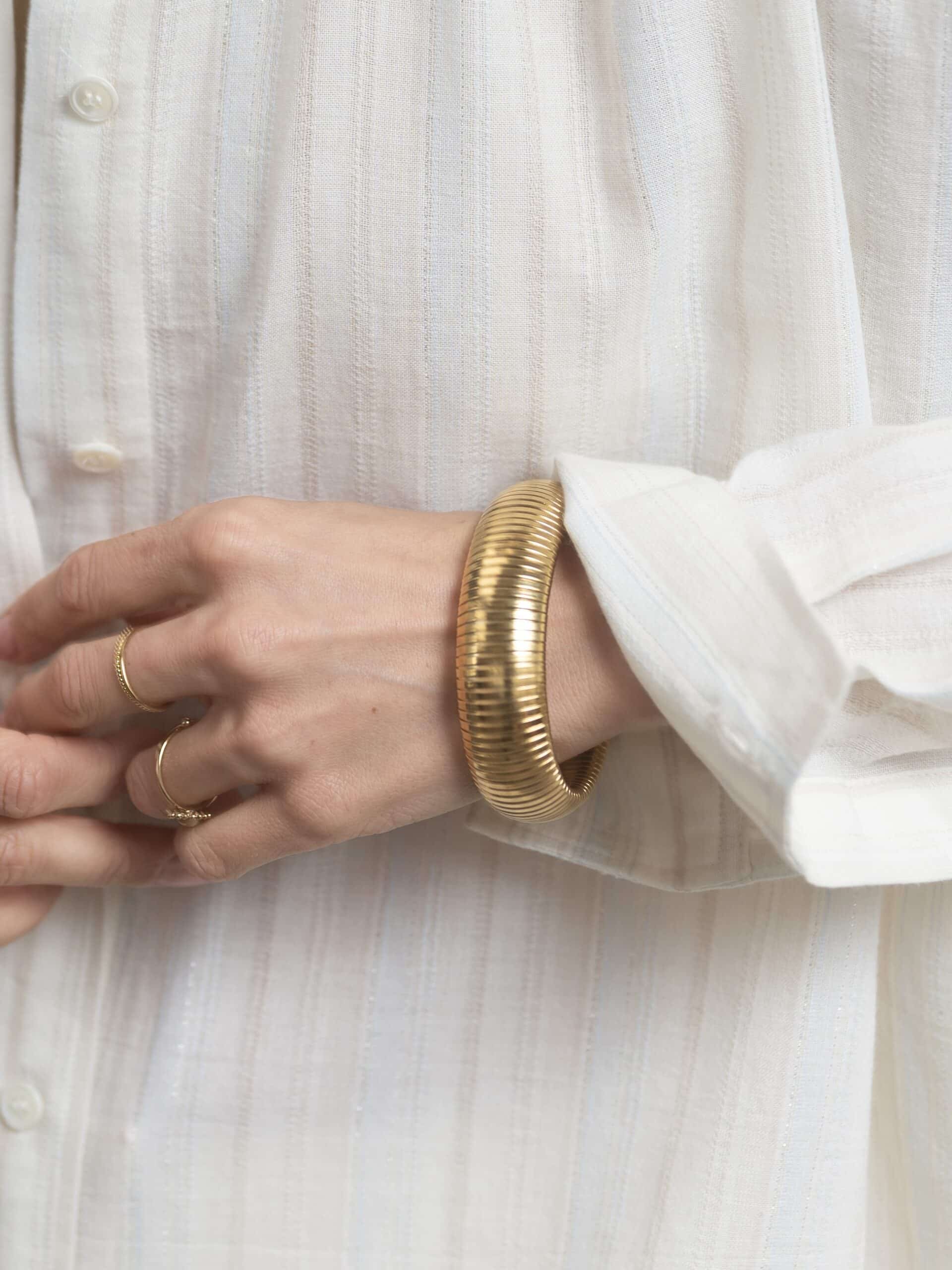 Geribbelde bangle